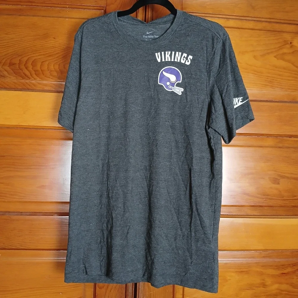 NWT Minnesota Vikings NFL 1961 Nike Tee Shirt Heathered Grey Men's Medium $45